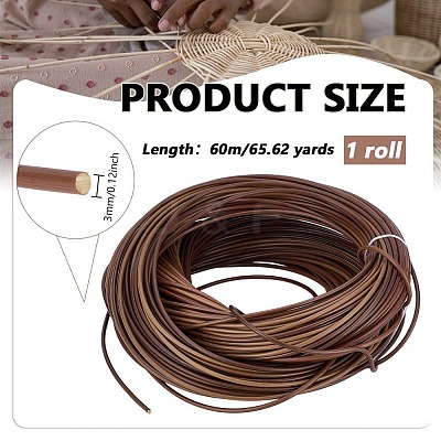 Plastic Wicker Strips DIY-WH0750-098B-1