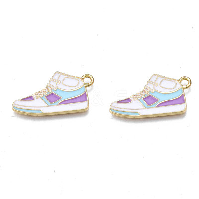 Alloy Enamel Shoes Pendants PALLOY-N170-023A-NR-1