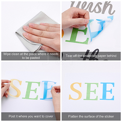 PVC Wall Stickers DIY-WH0228-1023-1