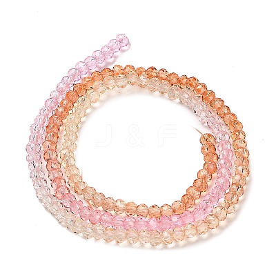 Transparent Painted Glass Beads Strands DGLA-A034-T1mm-A20-1