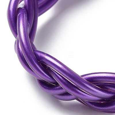 Plastic Cord Braided Stretch Bracelets BJEW-R313-01B-1