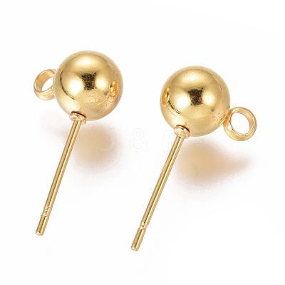 PVD Vacuum Plating 304 Stainless Steel Ear Stud Components STAS-I120-16D-G-1