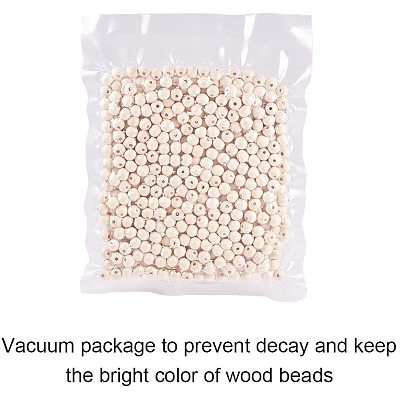 Unfinished Wood Beads WOOD-PH0008-19-1