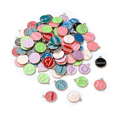 (Defective Closeout Sale)Alloy Enamel Pendants ENAM-XCP0001-41A-G-1