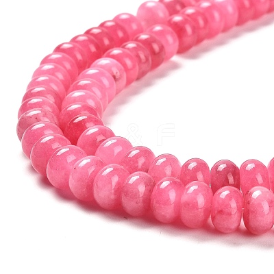 Dyed Natural White Jade Beads Strands G-G107-A03-01-1