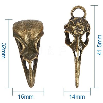 Tibetan Style Alloy Pendants PALLOY-PH0012-33-1