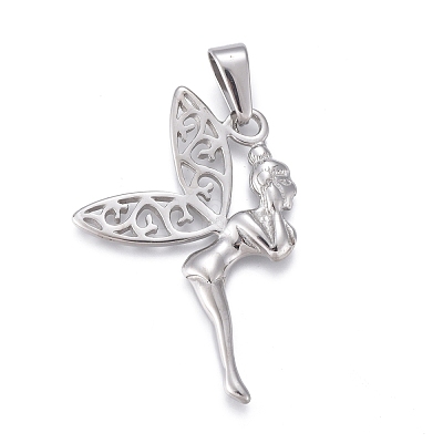 Non-Tarnish 304 Stainless Steel Pendants X-STAS-F252-33P-1