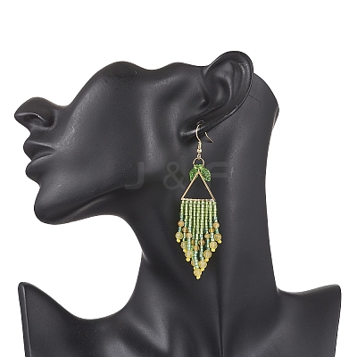 304 Stainless Steel Dangle Earrings EJEW-MZ00513-03-1