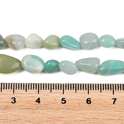 Natural Amazonite Nuggets Beads Strands G-J335-31B-1