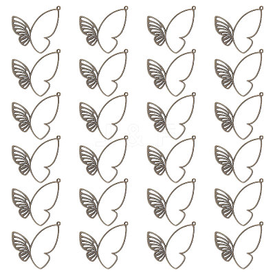 24Pcs Tibetan Style Alloy Pendants FIND-CA0003-25B-1