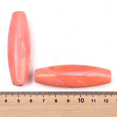 Opaque Acrylic European Beads OACR-G064-08A-1