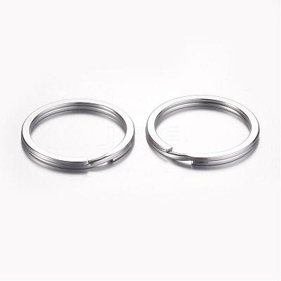 Tarnish Resistant 304 Stainless Steel Keychain Clasps KEYC-D049-02-1