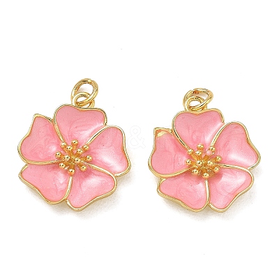 Brass Enamel Pendants KK-CBAD9DF-03G-F-1