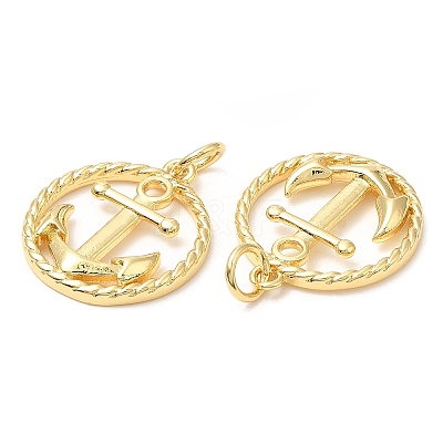 Rack Plating Brass Pendants KK-A185-07G-1