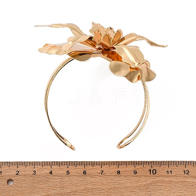 Alloy & Iron Cuff Bangles for Women LS-BJEW-F501-01C-KCG-1