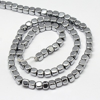 Electroplate Non-magnetic Synthetic Hematite Beads Strands G-J172-2x2mm-02-1