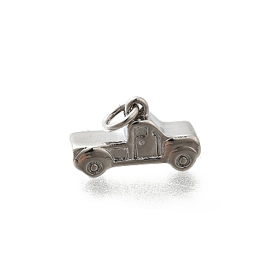 Brass Micro Pave Cubic Zirconia Charms KK-P295-13P-1