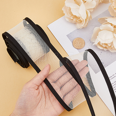 Elastic Polyester Mesh Ribbons OCOR-WH0082-172A-1