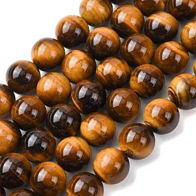 Natural Tiger Eye Beads Strands G-H329-C07-14mm-1