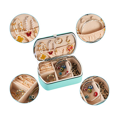 PU Leather Jewelry Storage Box LBOX-TAC0001-01A-1