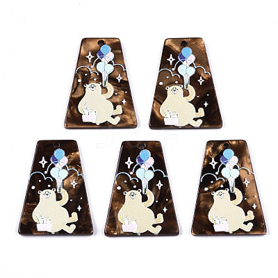 Cellulose Acetate(Resin) Pendants X-KY-S163-118-1