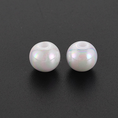 Opaque Acrylic Beads MACR-S370-D8mm-01-1