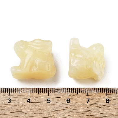 Natural Yellow Jade Carved Figurines DJEW-L023-E05-1