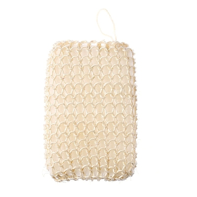 Exfoliating Braided Sisal Pad Body Scrubber with Tether PW-WG24794-05-1