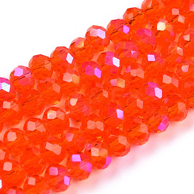 Electroplate Glass Beads Strands EGLA-A034-T2mm-L29-1