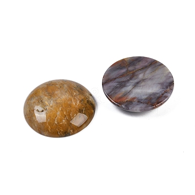 Natural Crazy Agate Cabochons G-H1596-FR-25mm-20-1