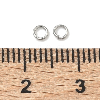 Tarnish Resistant 304 Stainless Steel Open Jump Rings X-STAS-E067-02-3mm-1
