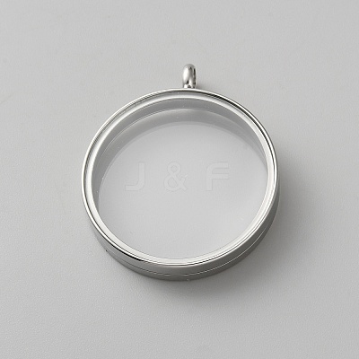 304 Stainless Steel Locket Pendants STAS-WH0033-76C-P-1