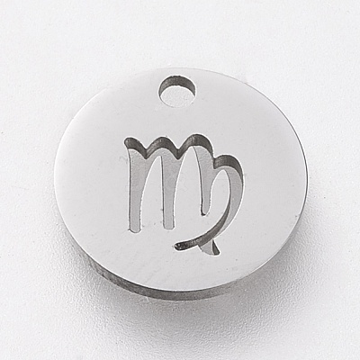 Non-Tarnish 304 Stainless Steel Charms STAS-F246-01L-1