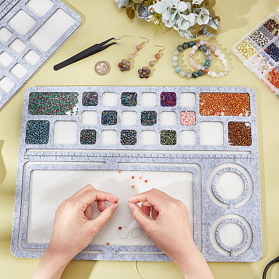 Felt Bead Design Board DIY-WH0419-98E-01-1