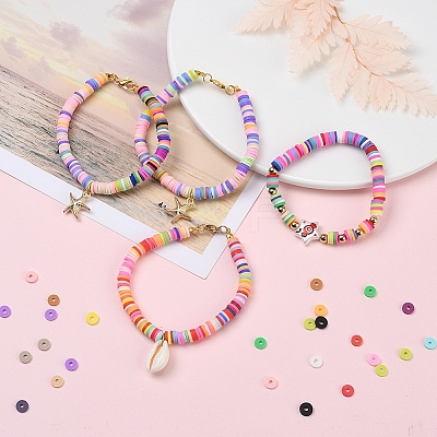 3600Pcs 24 Colors Handmade Polymer Clay Beads CLAY-YW0001-11A-1