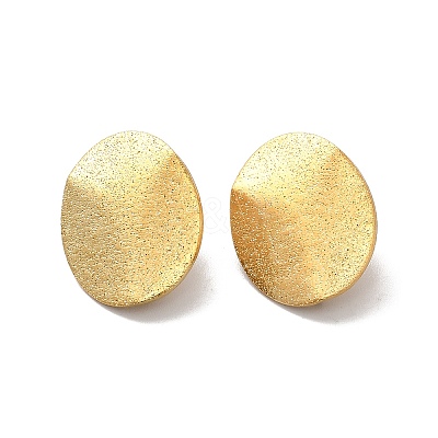 Ion Plating(IP) 304 Stainless Steel Stud Earrings Findings STAS-B041-04G-1