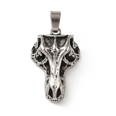 304 Stainless Steel Pendants STAS-F363-01B-AS-1