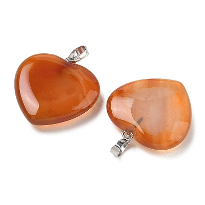 Natural Carnelian Pendants G-G956-B52-FF-1