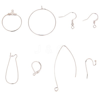 Brass Earring Findings KK-SC0001-04-1