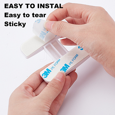 ABS Refrigerator Child Safety Lock Set AJEW-WH0189-70-1