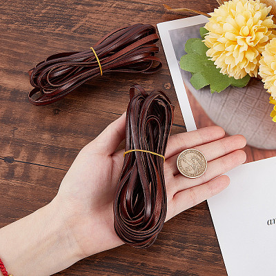 Flat Leather Jewelry Cord WL-GF0001-06C-02-1