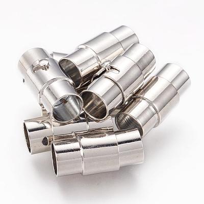 Brass Locking Tube Magnetic Clasps MC076-1