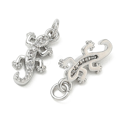 SHEGRACE Brass Micro Pave Cubic Zirconia Pendants XGRQ3D743-461P-1