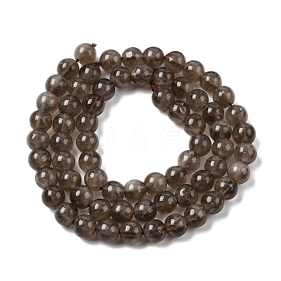 Natural Smoky Quartz Beads Strands X-G-B167-A09-6mm-1