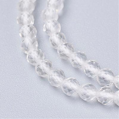 Natural Quartz Crystal Beads Strands G-D166-B-3mm-1
