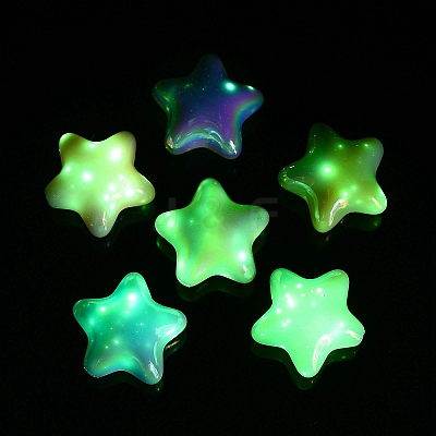 UV Plating Acrylic Beads X-MACR-K357-10J-1
