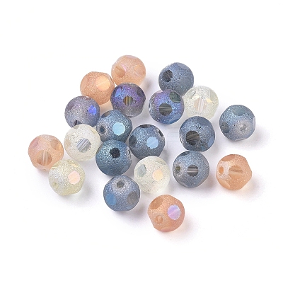 Electroplate Glass Beads X-EGLA-D032-M-1