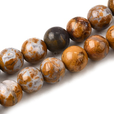 Natural African Opal Beads Strands G-S390-06-8mm-1