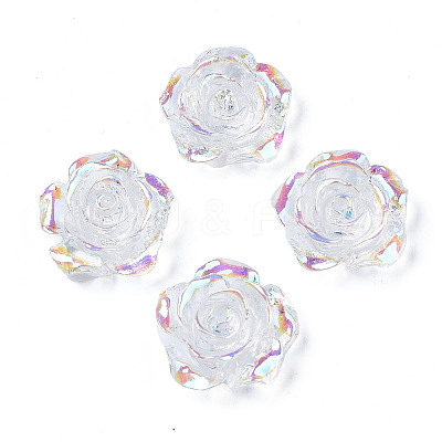 Transparent Resin Cabochons CRES-N030-001B-06-1