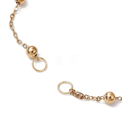 304 Stainless Steel Ball Link Chain Bracelet Making AJEW-JB01305-01-1